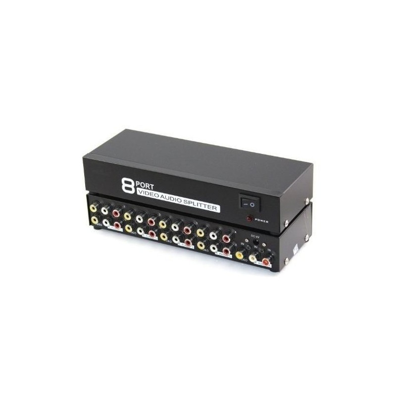 Distribuidor Splitter de vídeo RCA 1 x 8  AV-108